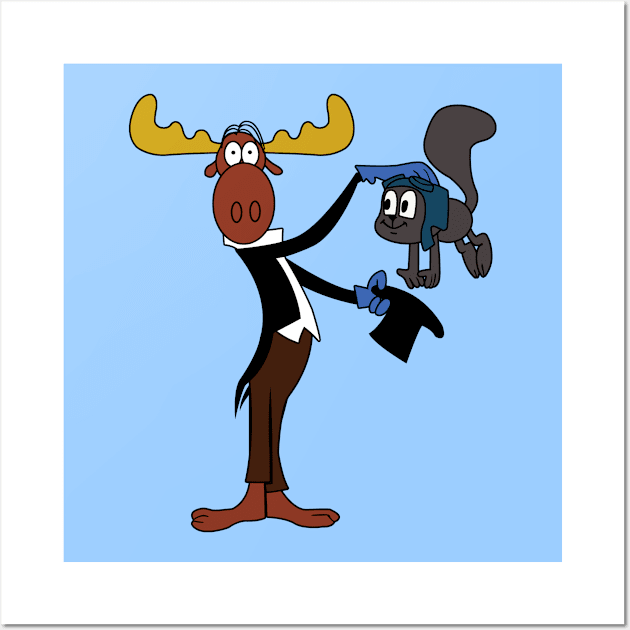 Rocky & Bullwinkle Show Wall Art by LuisP96